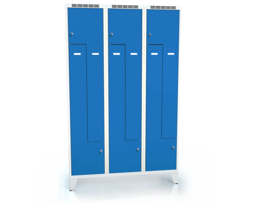 Cloakroom locker Z-shaped doors ALDOP with feet 1920 x 1200 x 500